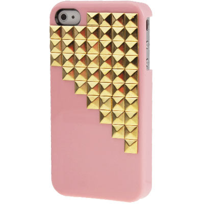 Diamond Style Rivet Plastic Protective Case for iPhone 4 & 4S