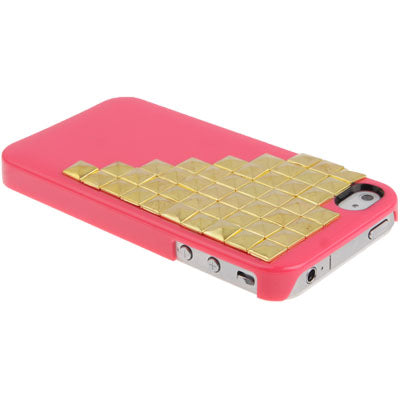 Diamond Style Rivet Plastic Protective Case for iPhone 4 & 4S