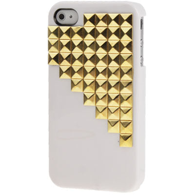 Diamond Style Rivet Plastic Protective Case for iPhone 4 & 4S
