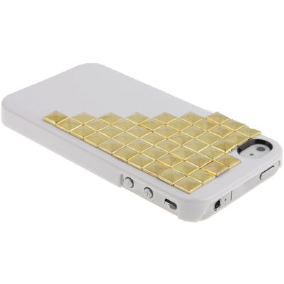 Diamond Style Rivet Plastic Protective Case for iPhone 4 & 4S