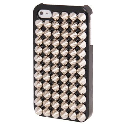 Silver Punk Pyramid Studded Style Studs Rivet Hard Back Case for iPhone 4 & 4S