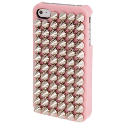 Silver Punk Pyramid Studded Style Studs Rivet Hard Back Case for iPhone 4 & 4S