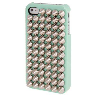 Silver Punk Pyramid Studded Style Studs Rivet Hard Back Case for iPhone 4 & 4S