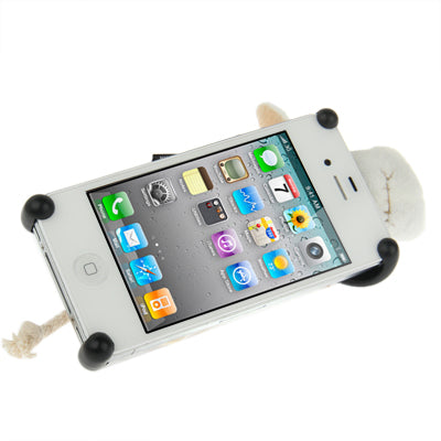 Three-dimensional Plush Sheep Doll Protected Case for iPhone 4 & 4S
