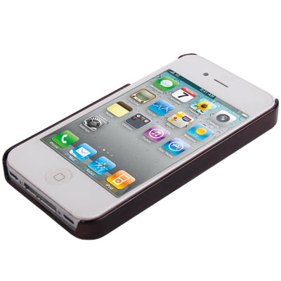 Man Pattern Ultra Thin Plating Border Transparent Plastic Case for iPhone 4 & 4S(Black)