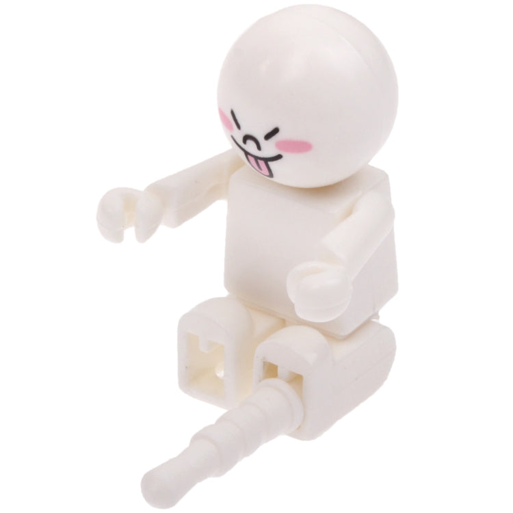 3.5mm Jack Doll Block Style Earphone Anti-dust Plug for iPhone 4S & 4 / iPod / iPad