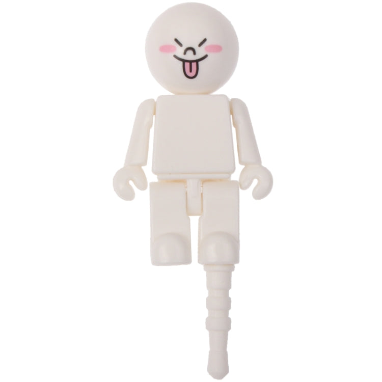 3.5mm Jack Doll Block Style Earphone Anti-dust Plug for iPhone 4S & 4 / iPod / iPad