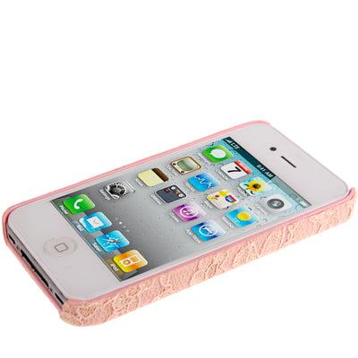 Lace Overlay Plastic Case for iPhone 4 & 4S