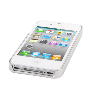 Heart-shaped Handmade Diamond Flash Powder Plastic Case for iPhone 4 & 4S