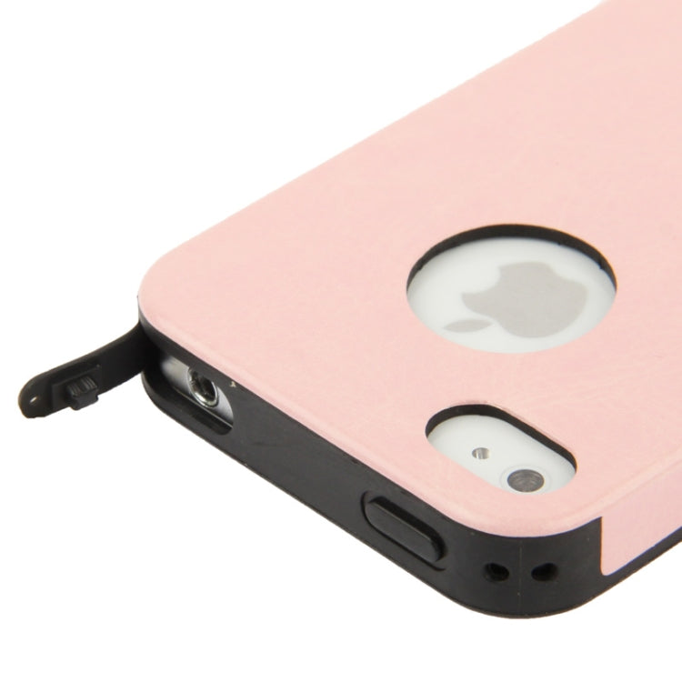 Crazy Horse Texture Paste Skin TPU Protective Case for iPhone 4 & 4S