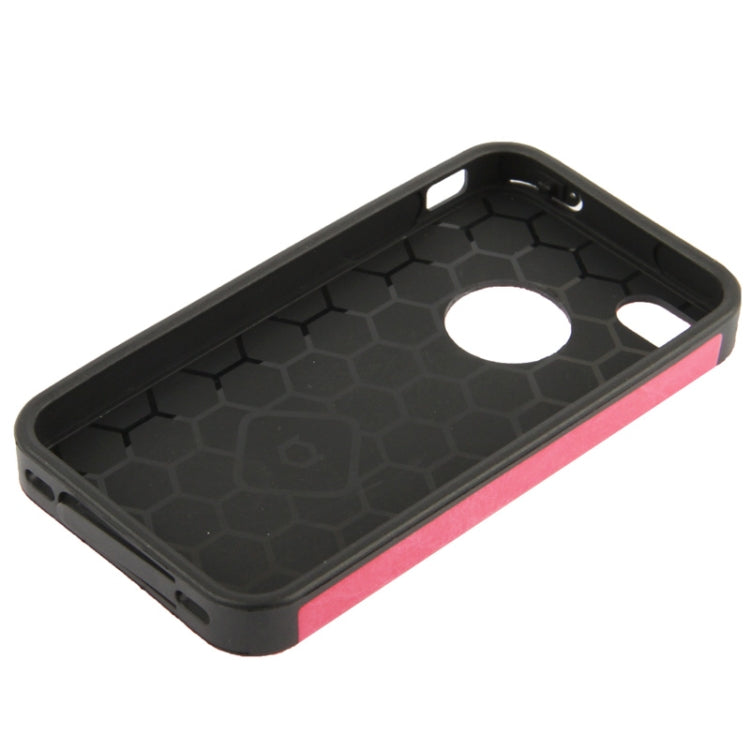 Crazy Horse Texture Paste Skin TPU Protective Case for iPhone 4 & 4S
