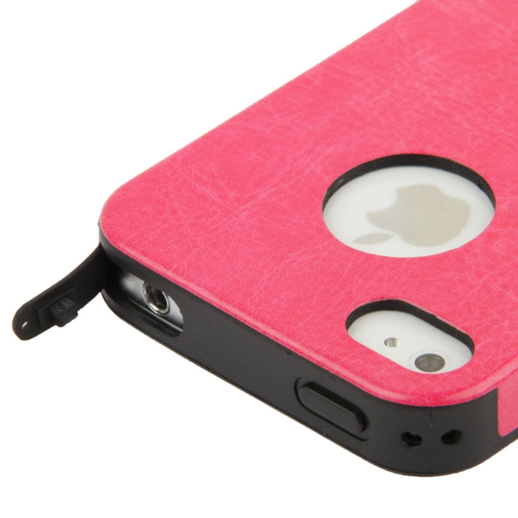 Crazy Horse Texture Paste Skin TPU Protective Case for iPhone 4 & 4S