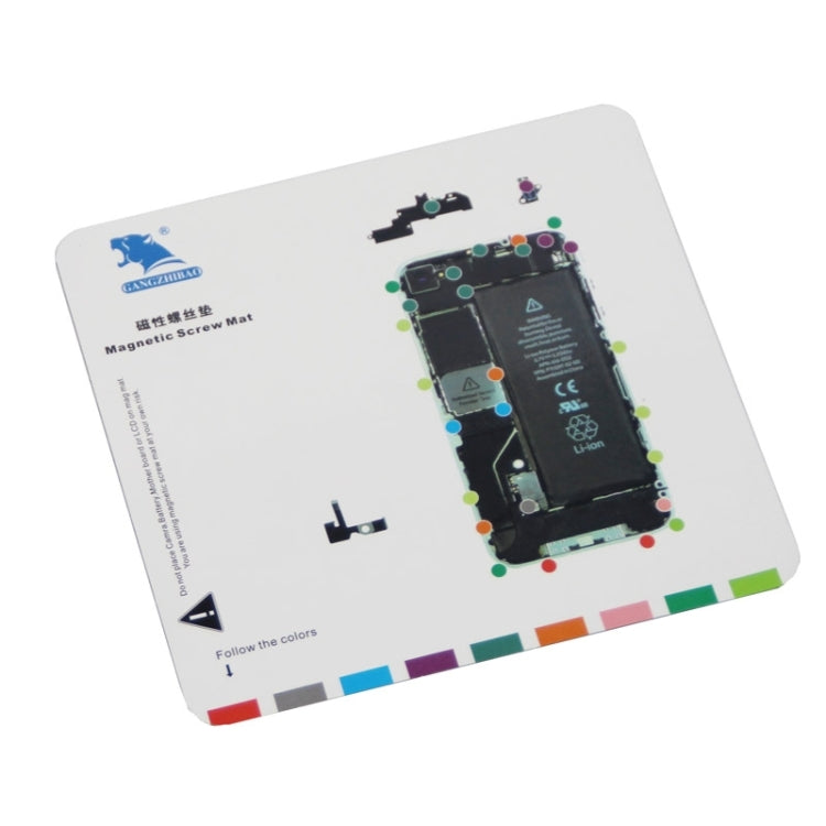 Magnetic Screws Mat for iPhone 4, Size:20cm x 19cm(White)