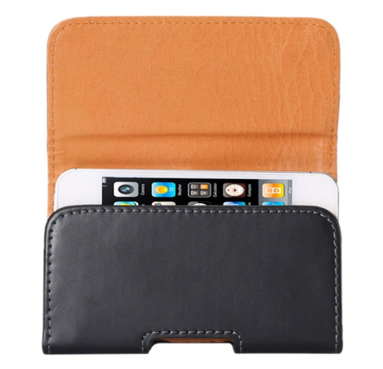 Crazy Horse Texture Vertical Flip Leather Case / Waist Bag and Arch Design with Back Splint for iPhone 4