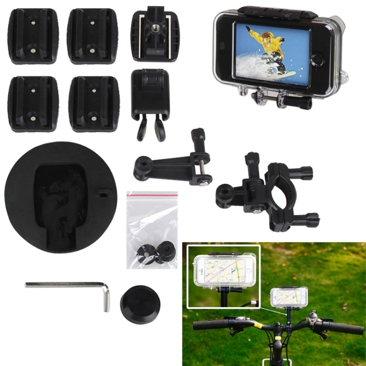 Protective Shell Waterproof Case Cover Sports Accessories Mounting Kit for iPhone 4 & 4S