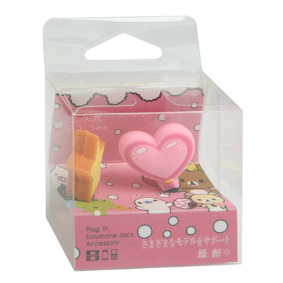 2 pcs Cute Heart & Star Style Universal 3.5mm Earphones Anti-Dust Plug Stopper for iPhone 4/ 4S/ iPod