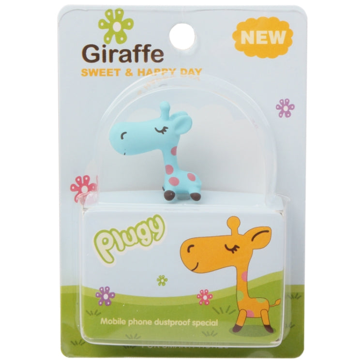 3.5mm Jack Lovely Giraffe Style Creative Earphone Dust Plug for iPhone 4 & 4S / Galaxy S IV / i9500 / i9200