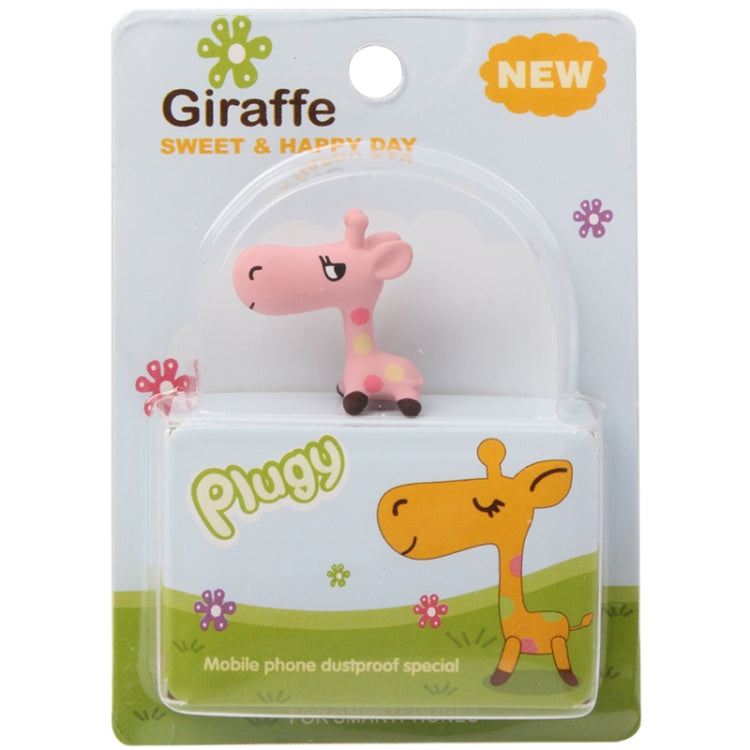 3.5mm Jack Lovely Giraffe Style Creative Earphone Dust Plug for iPhone 4 & 4S / Galaxy S IV / i9500 / i9200