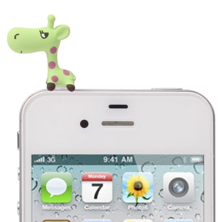 3.5mm Jack Lovely Giraffe Style Creative Earphone Dust Plug for iPhone 4 & 4S / Galaxy S IV / i9500 / i9200
