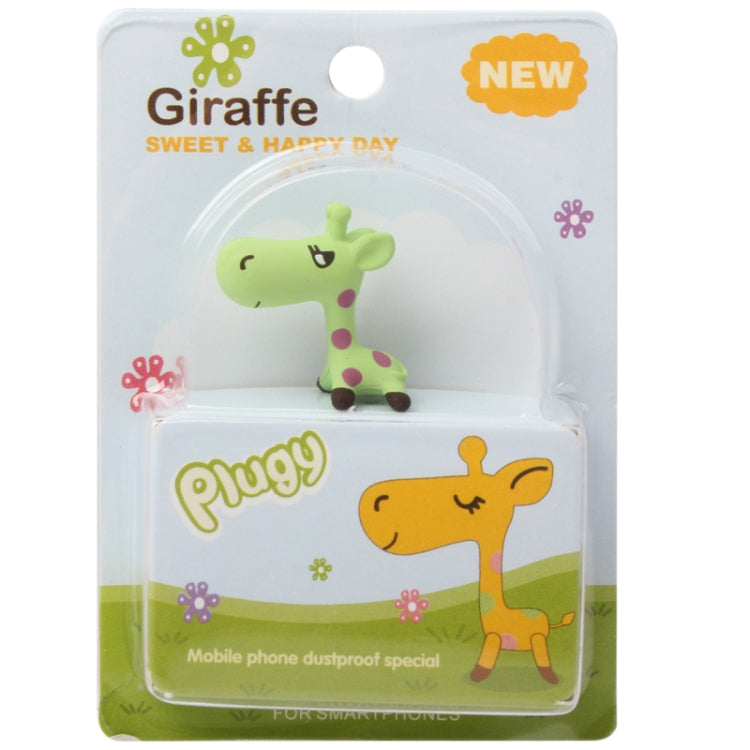 3.5mm Jack Lovely Giraffe Style Creative Earphone Dust Plug for iPhone 4 & 4S / Galaxy S IV / i9500 / i9200