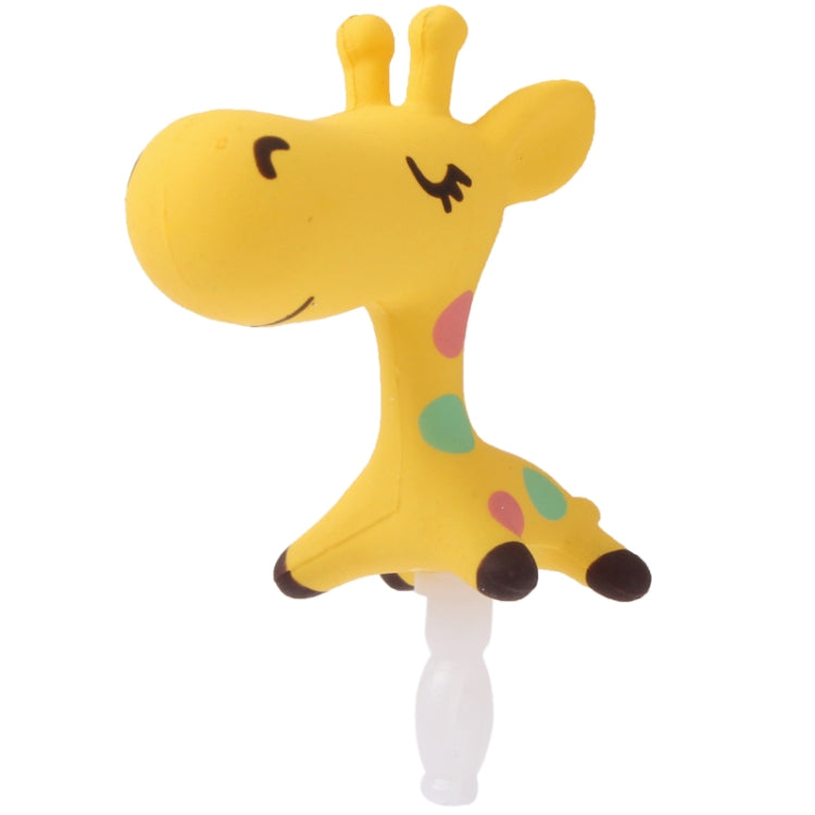 3.5mm Jack Lovely Giraffe Style Creative Earphone Dust Plug for iPhone 4 & 4S / Galaxy S IV / i9500 / i9200