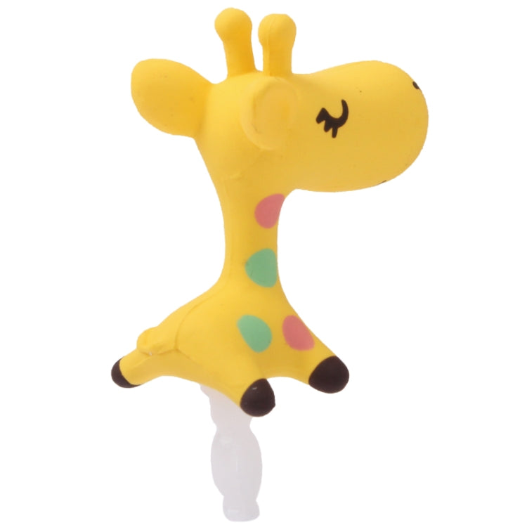 3.5mm Jack Lovely Giraffe Style Creative Earphone Dust Plug for iPhone 4 & 4S / Galaxy S IV / i9500 / i9200