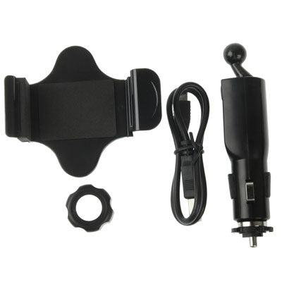 Universal Car Mount with 5V / 1.5A USB Charger for iPhone 4 & 4S / 3GS / Galaxy S III / i9300 / Smart Phone, Support 360 Degree Rotation, Width: 58-85mm(Black)