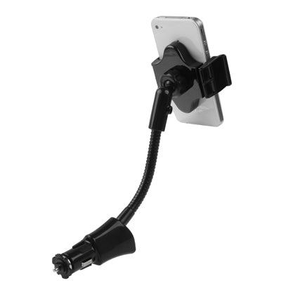 Universal Car Mount with 5V / 1.5A USB Charger for iPhone 5 & 5C & 5S, iPhone 4 & 4S, Galaxy S IV / S IV mini / S III / i9300, Smart Phone, Support 360 Degree Rotation, Width: 58-85mm(Black)