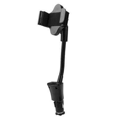 Universal Car Mount with 5V / 1.5A USB Charger for iPhone 5 & 5C & 5S, iPhone 4 & 4S, Galaxy S IV / S IV mini / S III / i9300, Smart Phone, Support 360 Degree Rotation, Width: 58-85mm(Black)