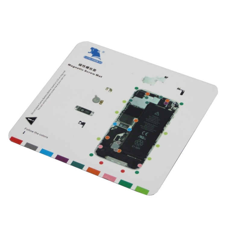 Magnetic Screws Mat for iPhone 4S, Size:20cm x 19cm(White)