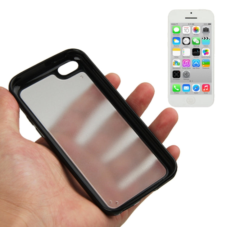 Scrub Translucent Plastic Case with TPU Frame for iPhone 5C