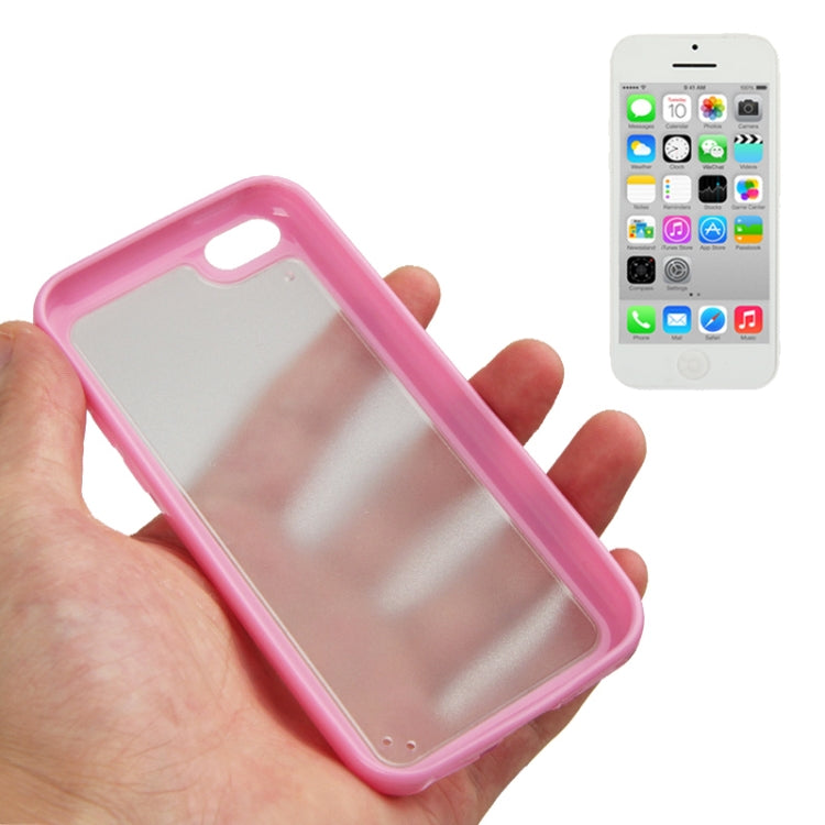 Scrub Translucent Plastic Case with TPU Frame for iPhone 5C