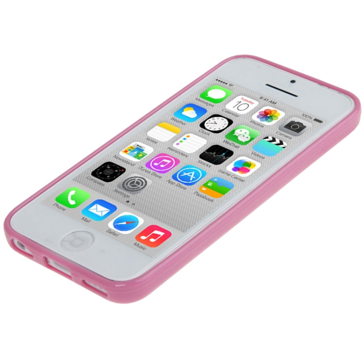 Scrub Translucent Plastic Case with TPU Frame for iPhone 5C