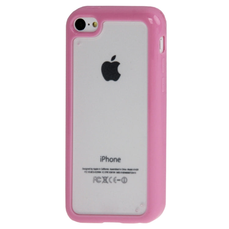 Scrub Translucent Plastic Case with TPU Frame for iPhone 5C