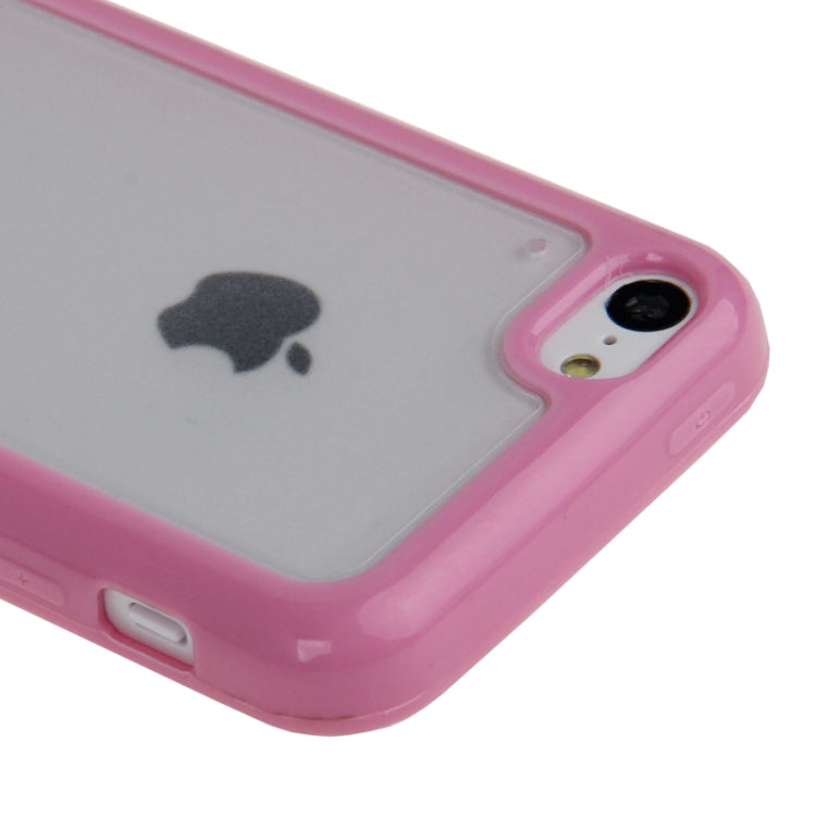 Scrub Translucent Plastic Case with TPU Frame for iPhone 5C