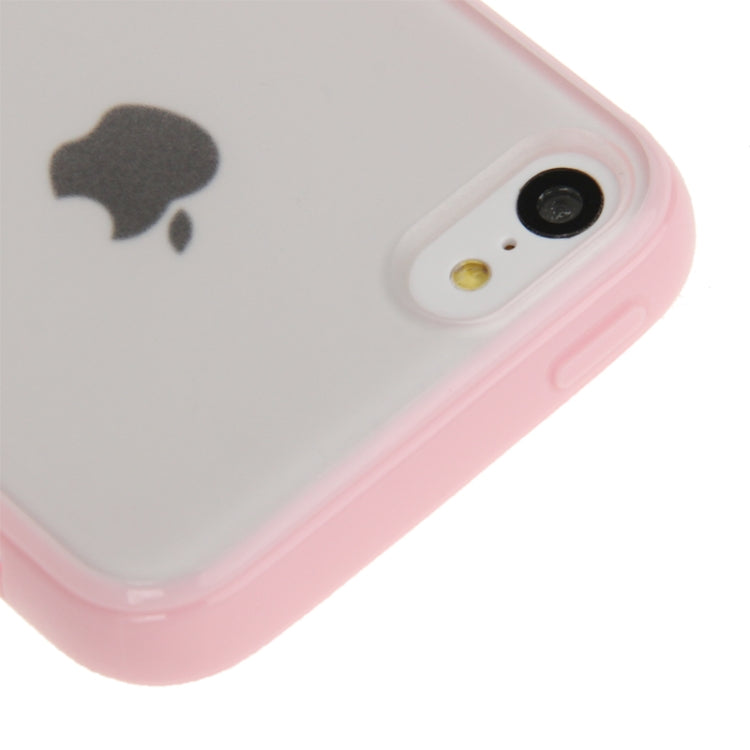 Scrub Translucent Plastic Case with TPU Frame for iPhone 5C