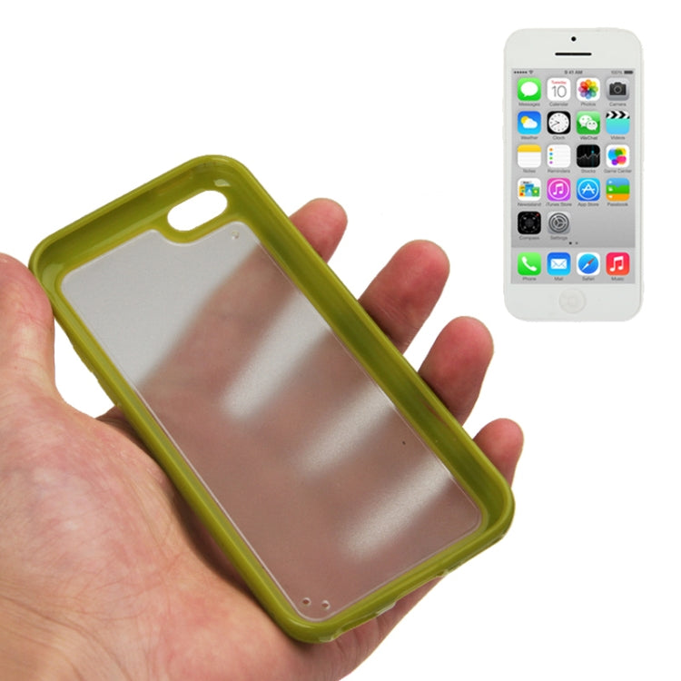 Scrub Translucent Plastic Case with TPU Frame for iPhone 5C