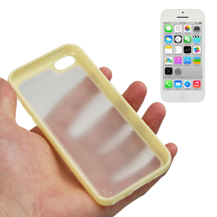 Scrub Translucent Plastic Case with TPU Frame for iPhone 5C