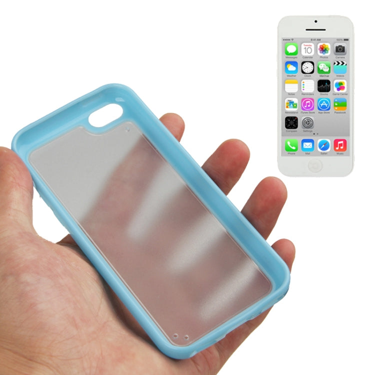 Scrub Translucent Plastic Case with TPU Frame for iPhone 5C