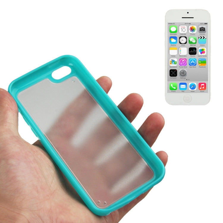 Scrub Translucent Plastic Case with TPU Frame for iPhone 5C
