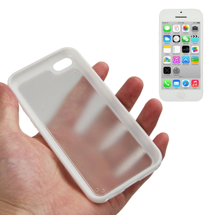 Scrub Translucent Plastic Case with TPU Frame for iPhone 5C