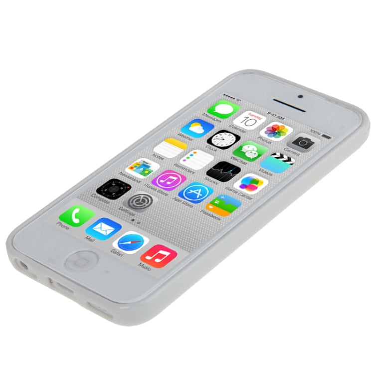 Scrub Translucent Plastic Case with TPU Frame for iPhone 5C