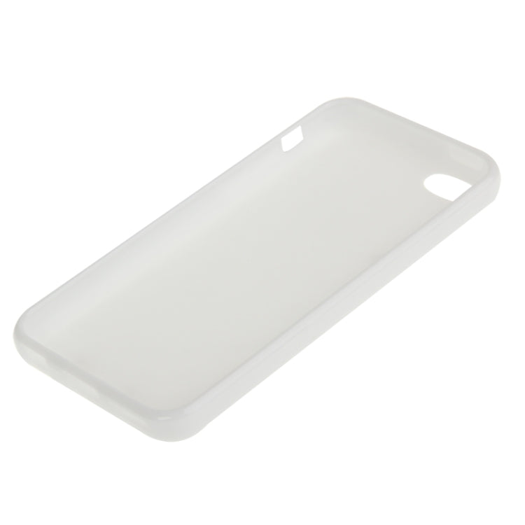 Pure Color Smooth Surface TPU Case  for iPhone 5C(White)