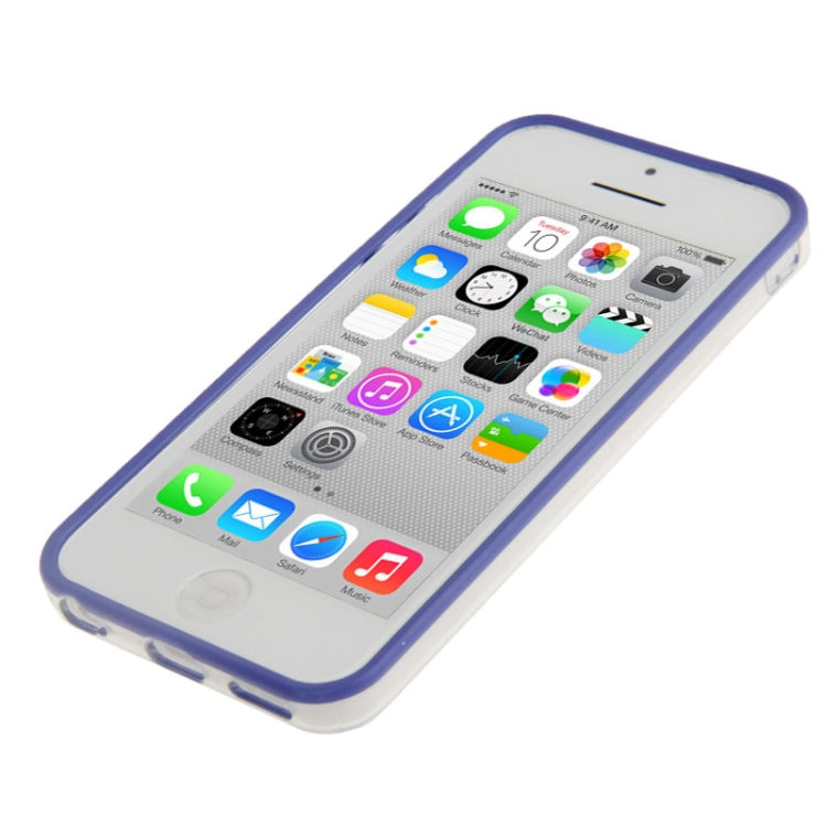 Transparent Plastic + TPU Material Bumper Frame for iPhone 5C