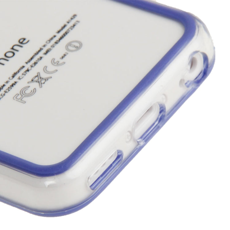Transparent Plastic + TPU Material Bumper Frame for iPhone 5C