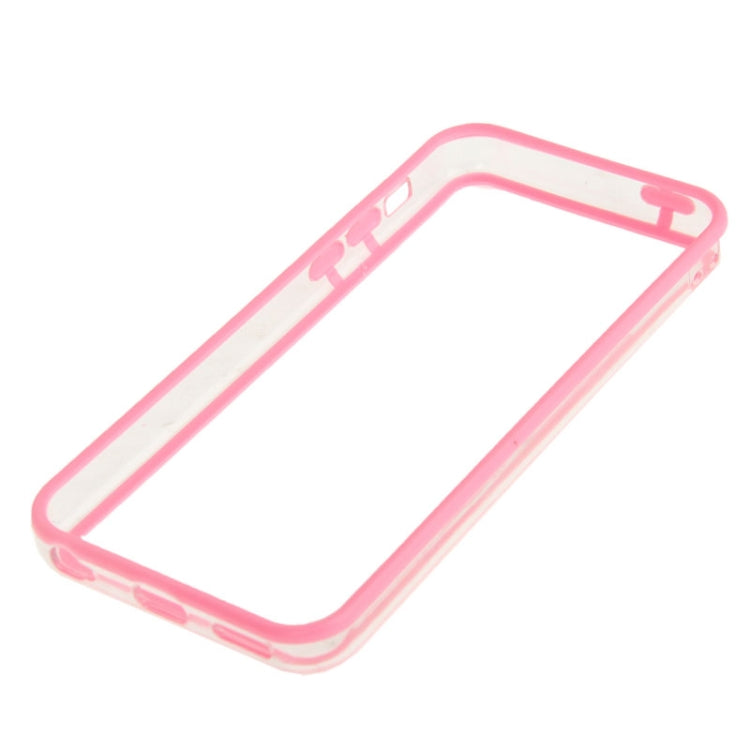 Transparent Plastic + TPU Material Bumper Frame for iPhone 5C