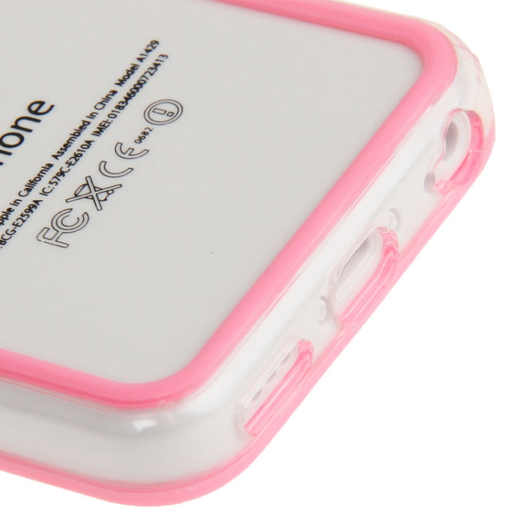 Transparent Plastic + TPU Material Bumper Frame for iPhone 5C