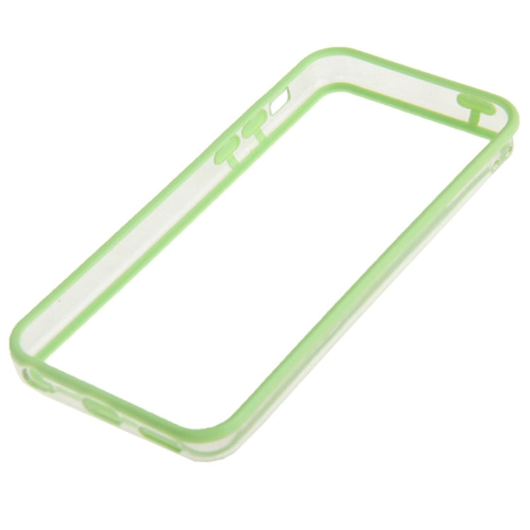 Transparent Plastic + TPU Material Bumper Frame for iPhone 5C
