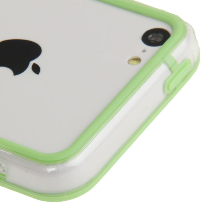 Transparent Plastic + TPU Material Bumper Frame for iPhone 5C