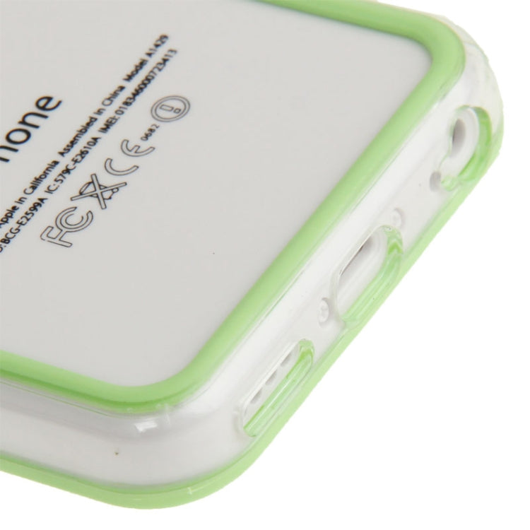 Transparent Plastic + TPU Material Bumper Frame for iPhone 5C